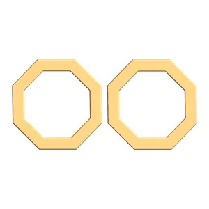 گوشواره طلا 18 عیار زنانه فرشته مدل هندسی WEL-000154