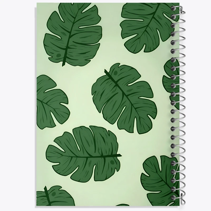 دفتر مشق 50 برگ خندالو طرح پترن برگ کد N5387