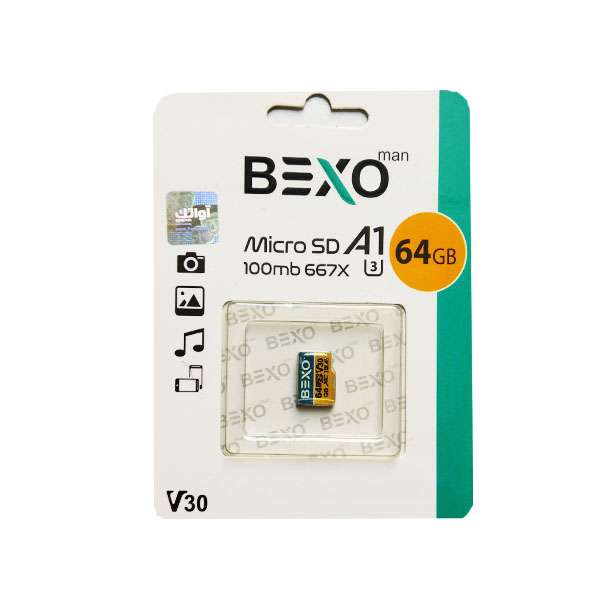 کارت حافظه micro sdxc بکسو مدل 667x کلاس 10 استانداردUHS-IU1 سرعت 100mb ظرفیت 64 گیگابایت کارت حافظه micro sdxc بکسو مدل 667x کلاس 10 استانداردUHS-IU1 سرعت 100mb ظرفیت 64 گیگابایت