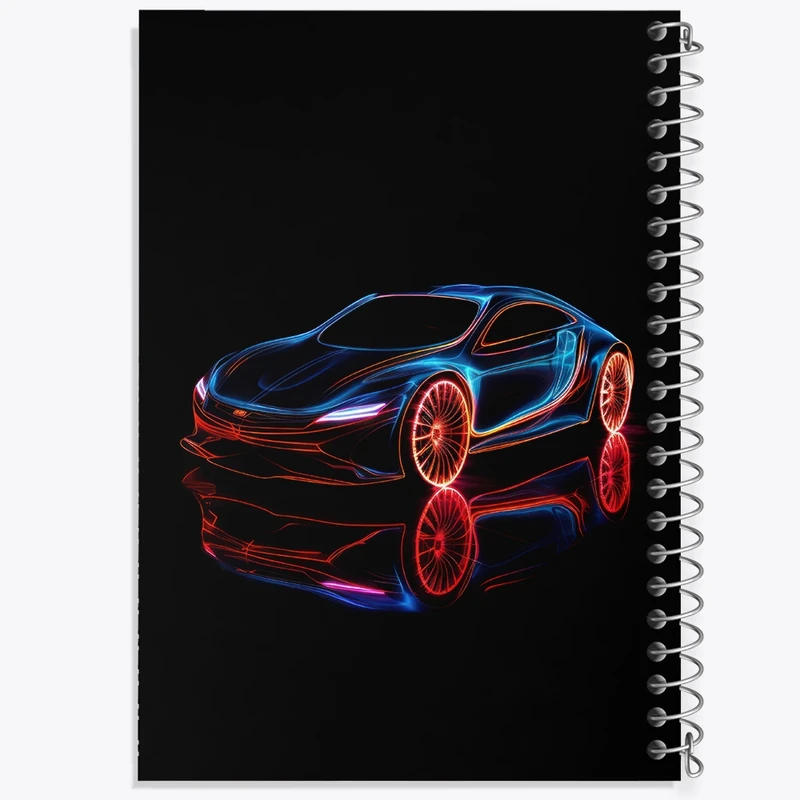 دفتر مشق 50 برگ خندالو طرح ماشین اسپرت کد F2670