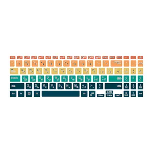 برچسب حروف فارسی کیبورد توییجین و موییجین مدل colors 21 مناسب برای لپ تاپ ایسوس M1503Q