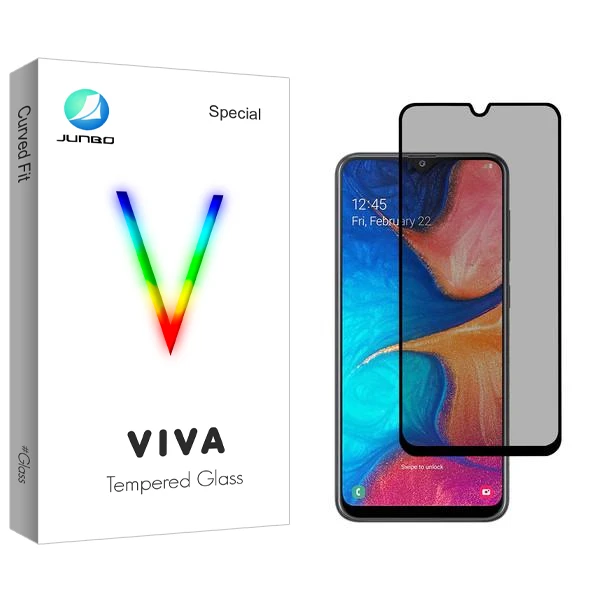 محافظ صفحه نمایش حریم شخصی جانبو مدل Viva مناسب برای گوشی موبایل سامسونگ Galaxy A20