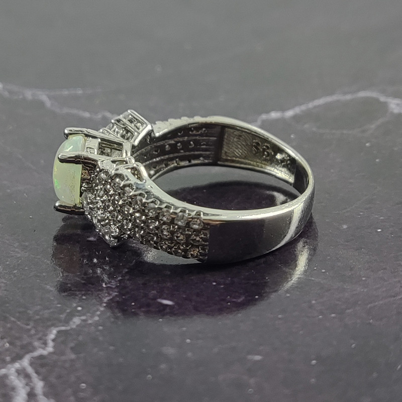 انگشتر نقره زنانه سلین کالا مدل اپال کد 102 انگشتر نقره زنانه سلین کالا مدل اپال کد 102