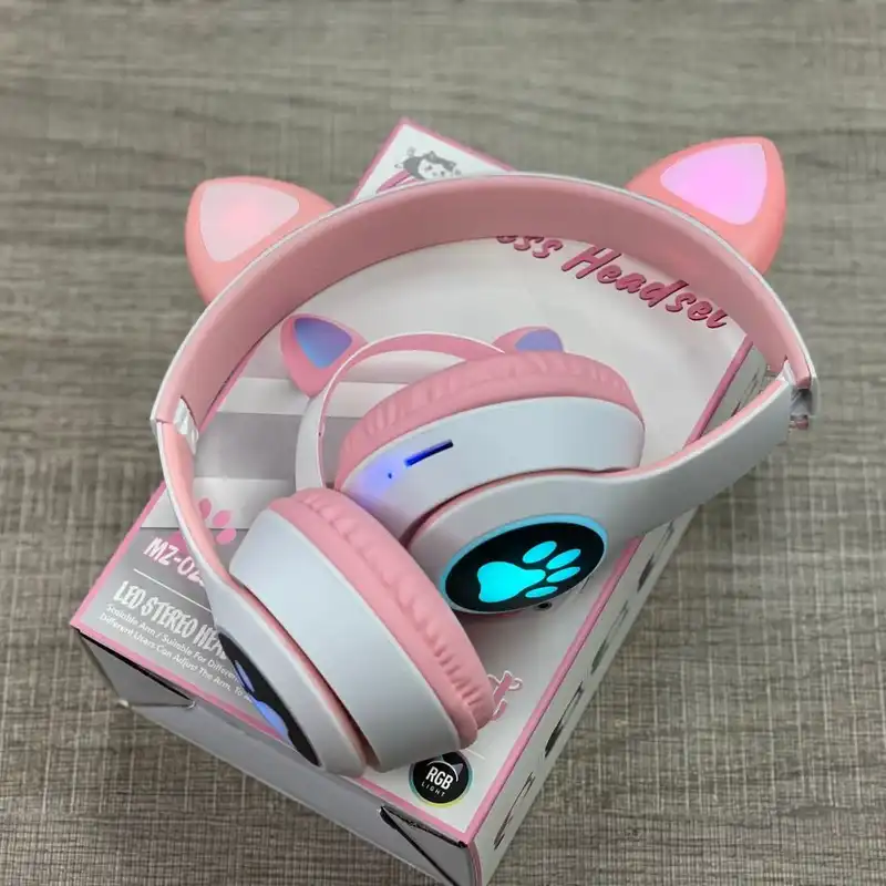 هدفون بلوتوثی مدل گربه ای