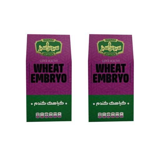 گیاهک گندم سبوس سبز سیما طب - 200 گرم بسته 2 عددی