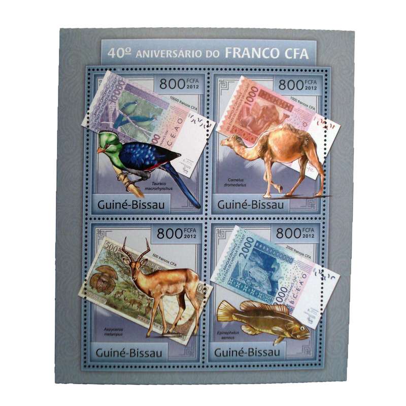 تمبر یادگاری مدل حیوانات کد bc-1109 مجموعه 4 عددی