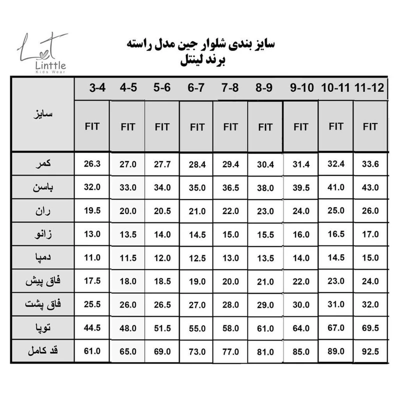 عکس شماره 3 : شلوار جین بچگانه لینتل مدل جین ساده کد 187224