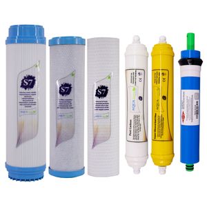 نقد و بررسی فیلتر دستگاه تصفیه آب آکوآ اسپرینگ مدل F-S7-M6 S مجموعه 6 عددی توسط خریداران