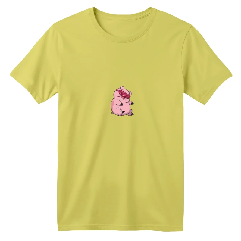 تی شرت آستین کوتاه بچگانه مدل خوک کد01