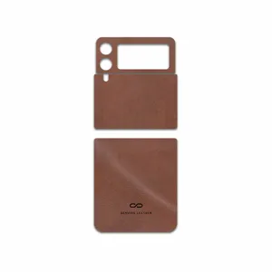 MAHOOT Matte-Natural-Leather Cover Sticker for Samsung Galaxy Z Flip3 5G