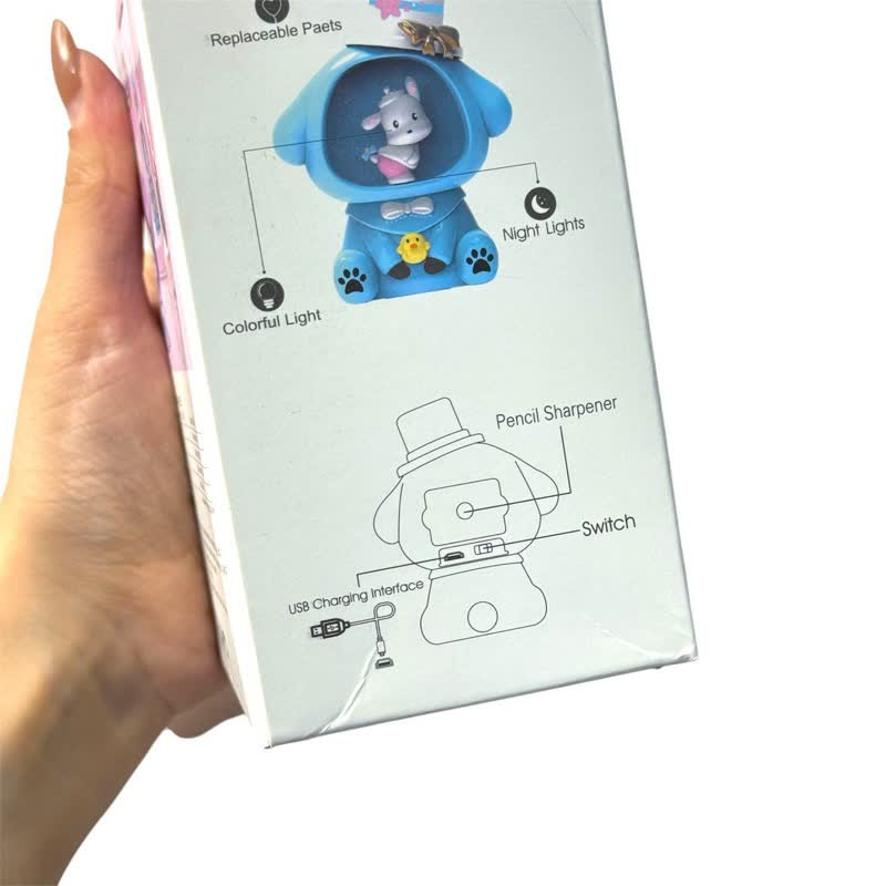 چراغ مطالعه شارژی مدل کرومی طرح تراش دار