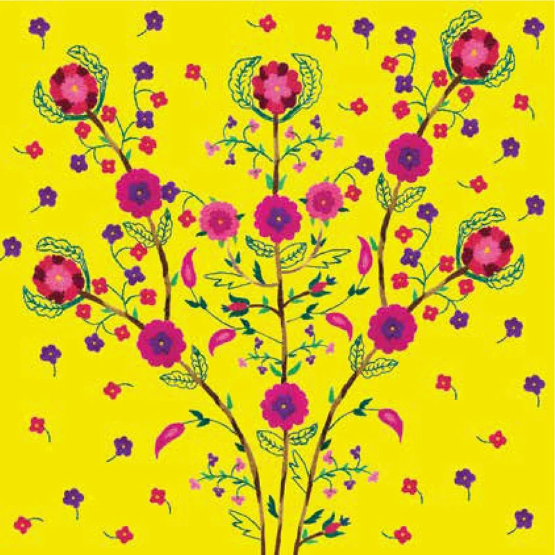 کاغذ کادو مریخ مدل Needlework 1058 سایز 50×50 سانتیمتر 