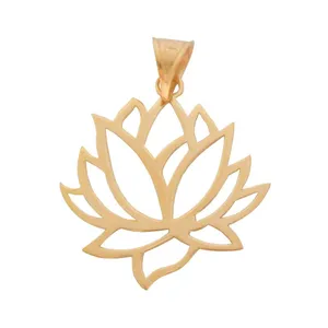 آویز گردنبند طلا 18 عیار زنانه قیراط طرح گل کد GH4479