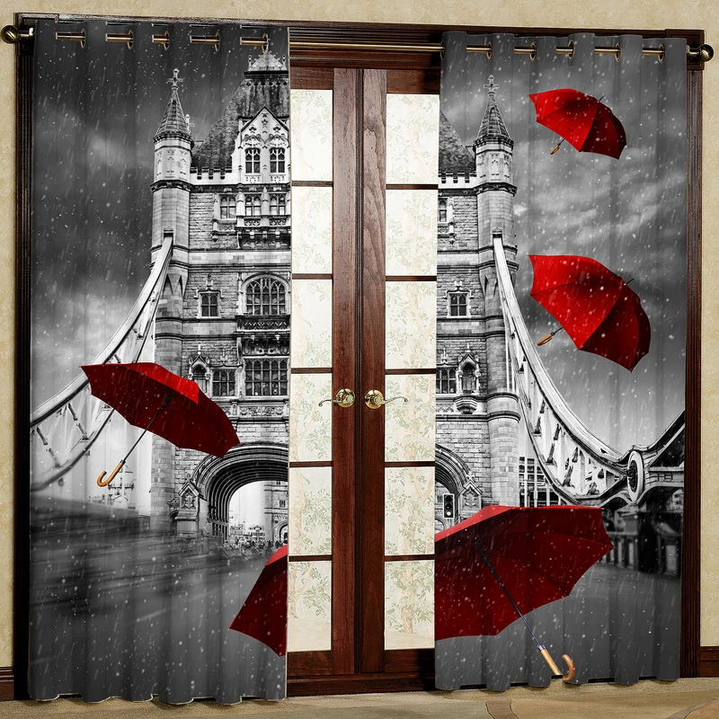 پرده بارمان دکور طرح لاریسا مدل مخمل پانچی کد27 4126 W سایز 140x280 سانتی متر