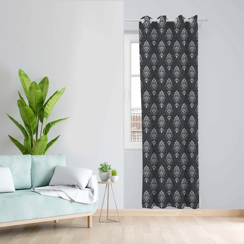 پرده طرح مدرن مدل مخمل پانچی کد 1500 z سایز 140x200 سانتی متر