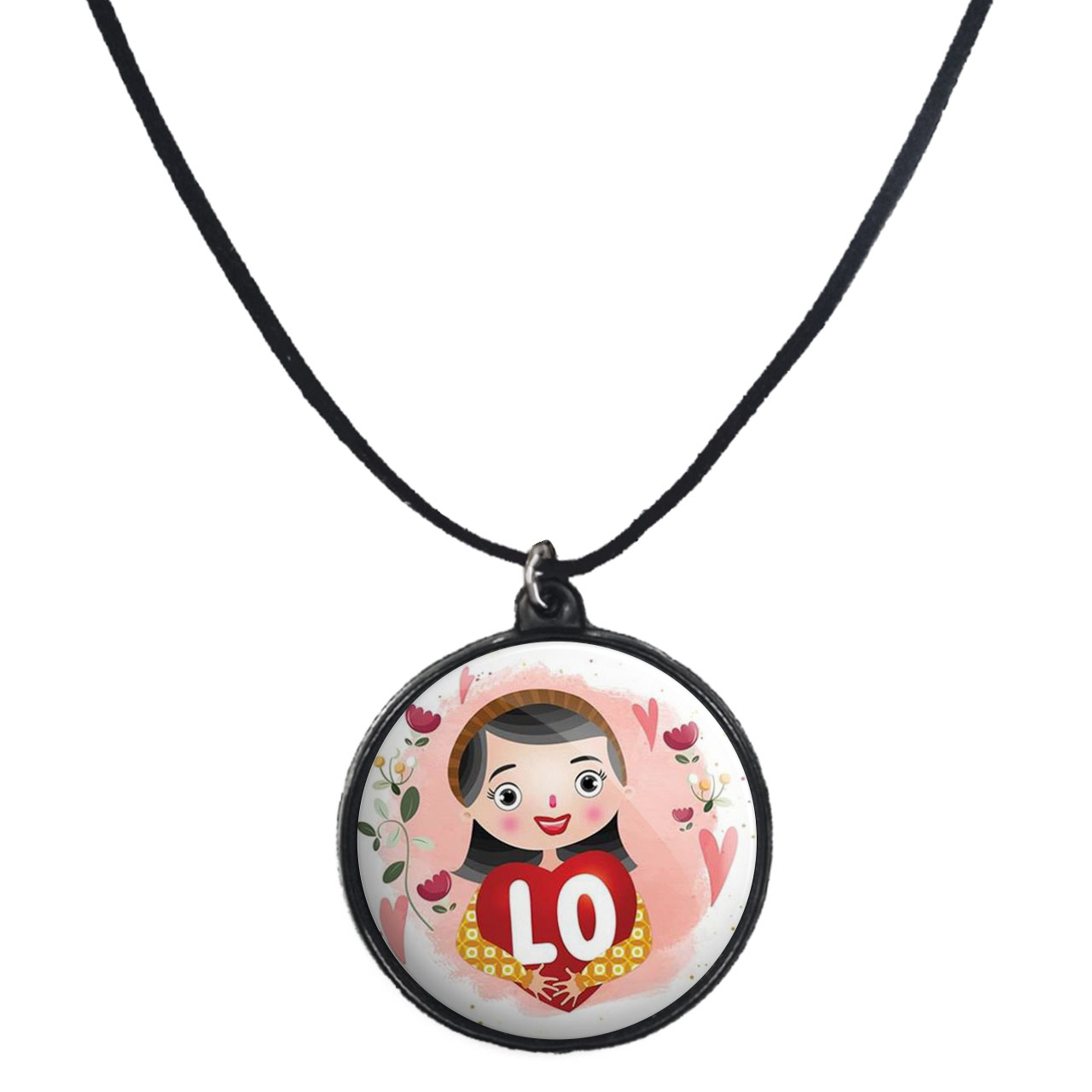 گردنبند پرمانه طرح عاشقانه کد pmb.5482 مدل دو طرفه