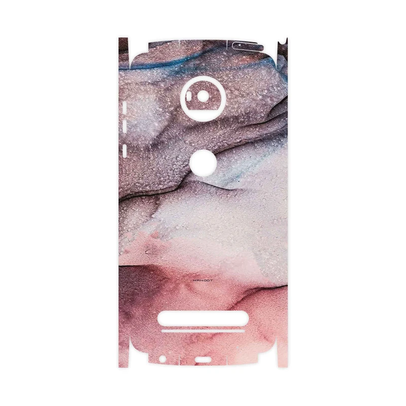 برچسب پوششی ماهوت مدل Smoky pink marble-FullSkin مناسب برای گوشی موبایل موتورولا Moto Z2 Play