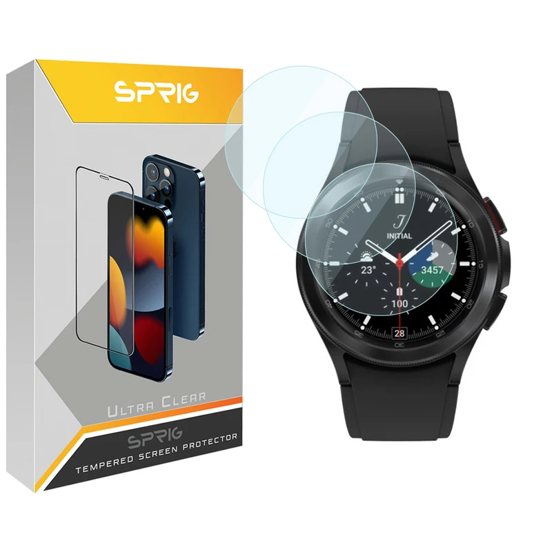 محافظ صفحه نمایش  اسپریگ مدل SPG مناسب برای ساعت هوشمند سامسونگ Galaxy Watch 4 Classic 46mm بسته سه عددی