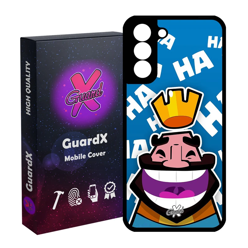 کاور گارد ایکس طرح Clash Royale مدل Glass10036 مناسب برای گوشی موبایل سامسونگ Galaxy S21 FE