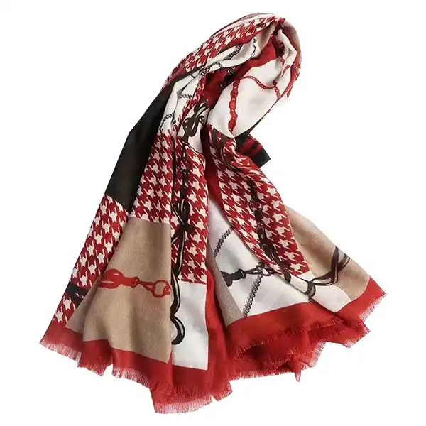 روسری زنانه مدل نخی قواره بزرگ کد QD1130