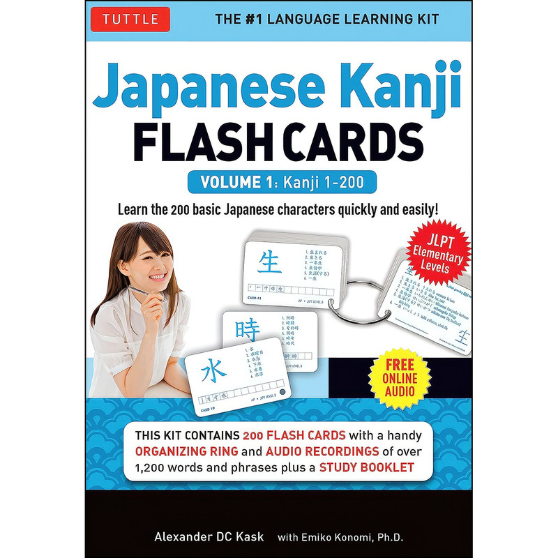 کتاب Japanese Kanji Flash Cards Kit, Vol. 1, Kanji 1-200 اثر جمعي از نويسندگان انتشارات Tuttle Publishing