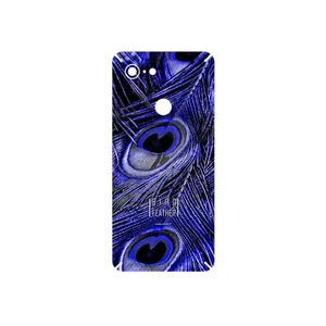 MAHOOT Purple Feather Cover Sticker for Google Pixel 3