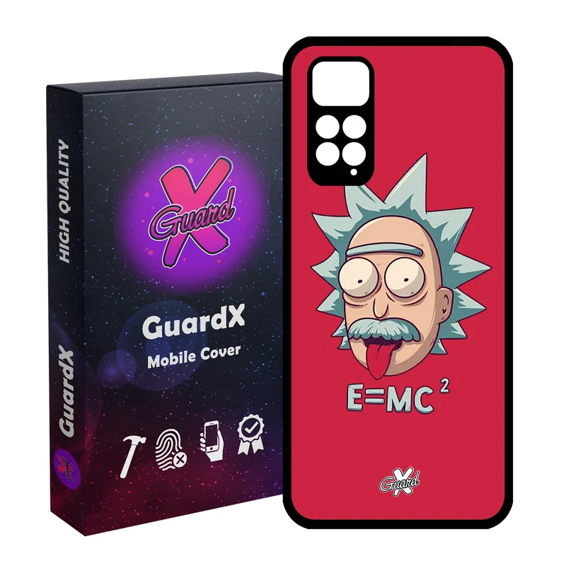 کاور گارد ایکس طرح Rick and Morty مدل Glass10046 مناسب برای گوشی موبایل شیائومی Redmi Note 11S/ Note 11 4G