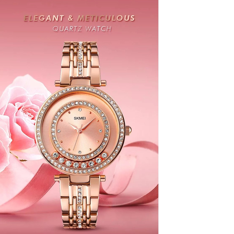 ساعت مچی عقربه‌ای کوارتز زنانه اسکمی مدل 1740R