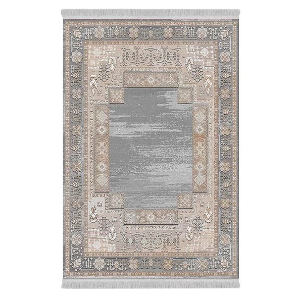 فرش پارچه‌ای دفه مدل فرشینه طرح مدرن کد 213