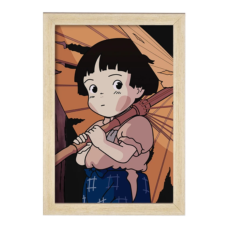 تابلو خندالو مدل ستسوکو انیمیشن گورستان کرم های شب تاب  کد 13701