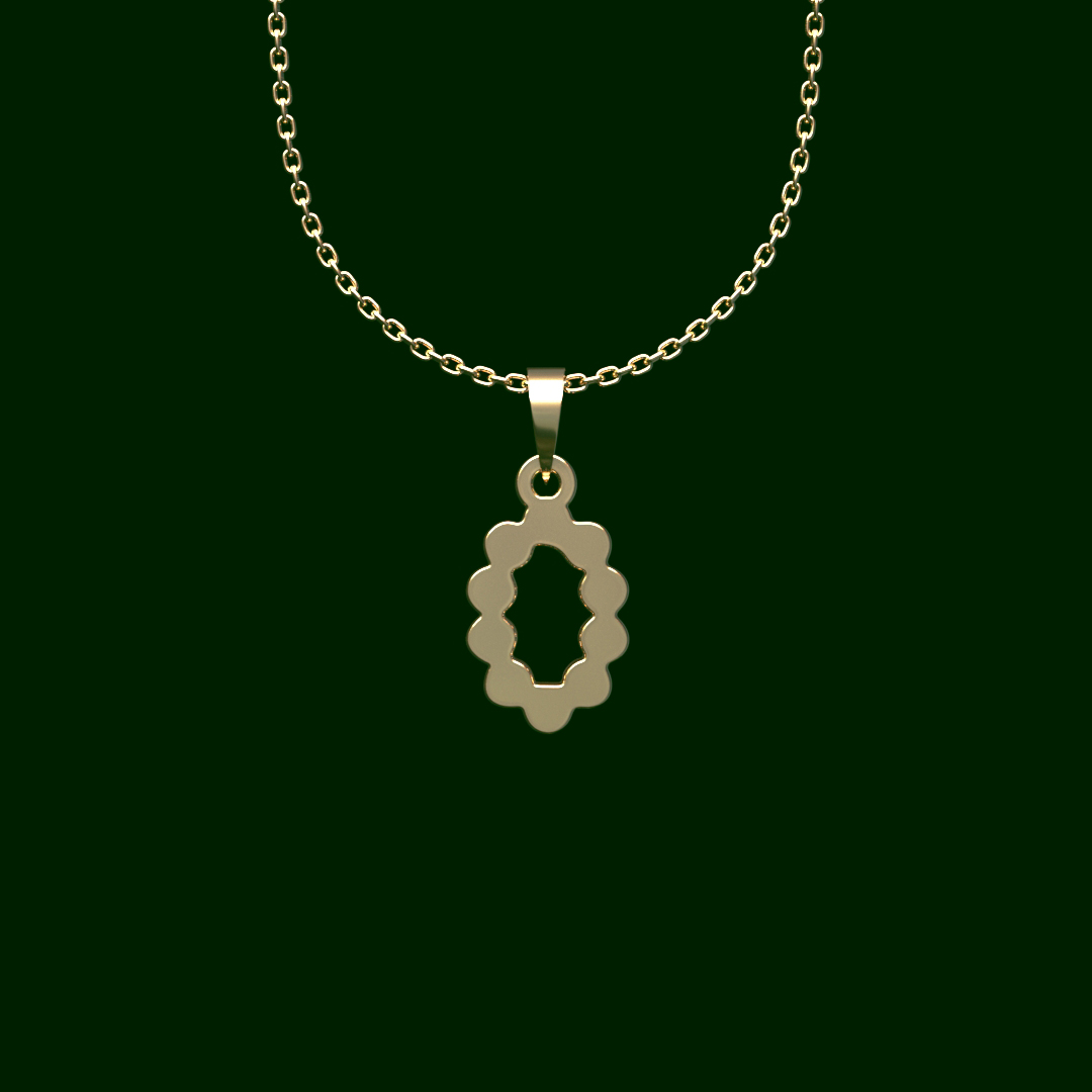 گردنبند طلا 18 عیار زنانه مدوپد مدل حلقه کد PP2-1-1271