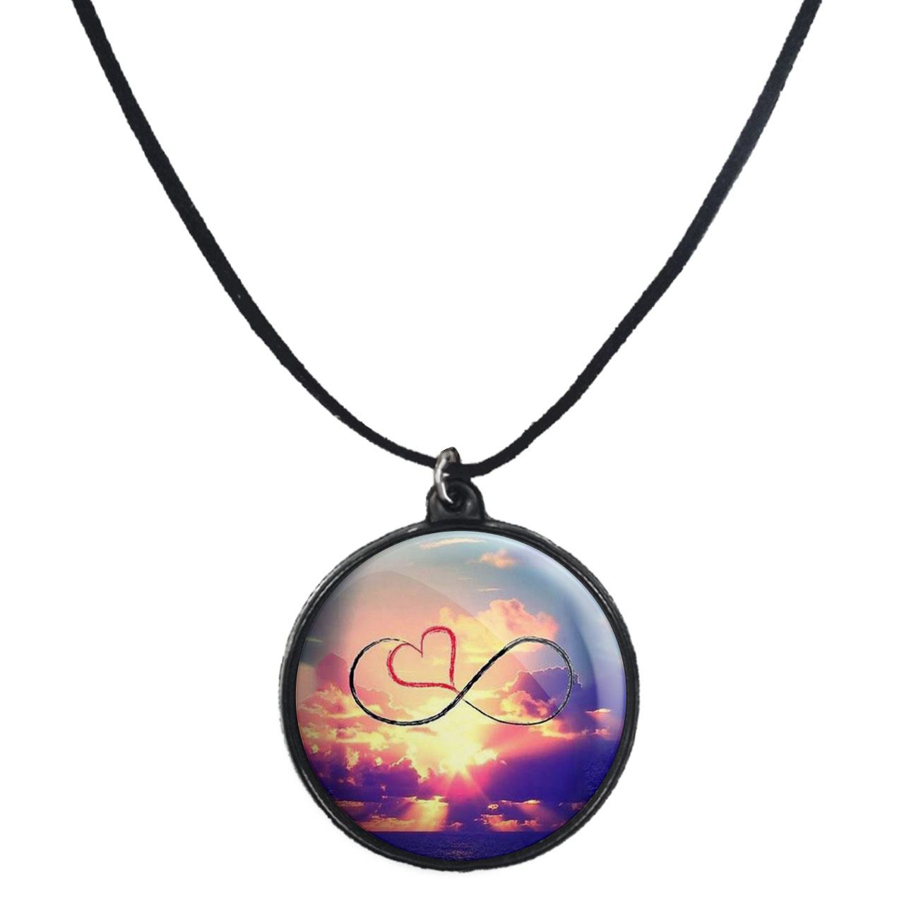 گردنبند پرمانه طرح عاشقانه کد pmb.5427 مدل دو طرفه