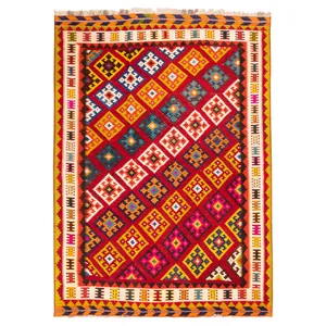 گلیم دستباف سه و نیم متری سی پرشیا کد 157009