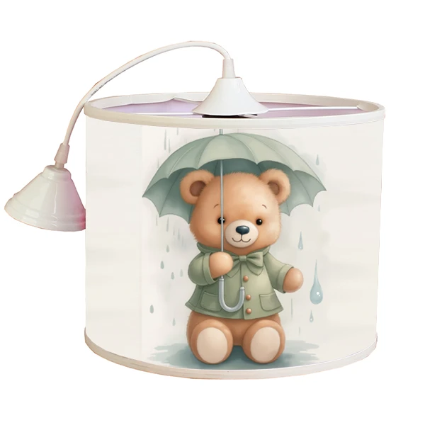 لوستر کودک مدل خرس چتر بدست