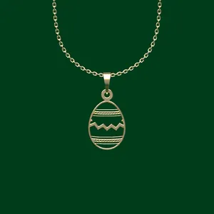 گردنبند طلا 18 عیار زنانه مدوپد مدل هندسی کد FF2-1-1040