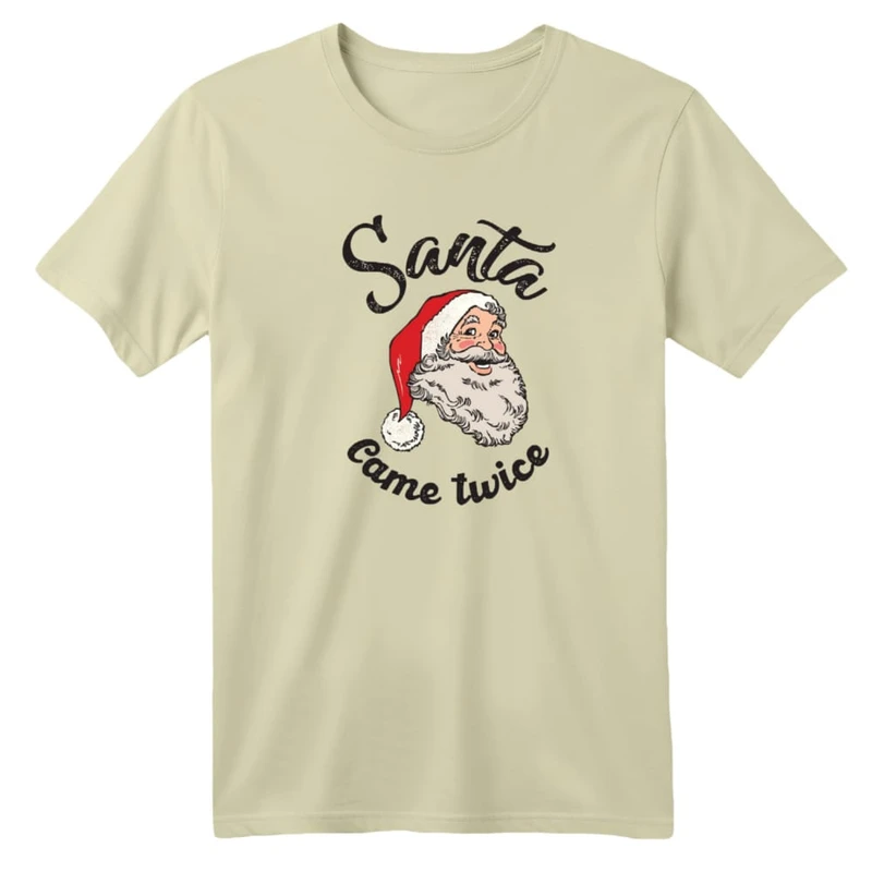 تی شرت آستین کوتاه بچگانه مدل بابانوئل کریسمس کد 19