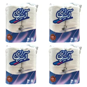 دستمال توالت آیهان مدل 4 قلو مجموعه 4 عددی