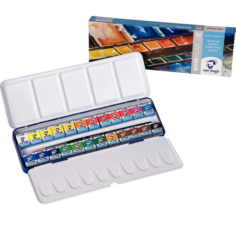 آبرنگ 24 رنگ ون گوگ مدل pan کد 8624