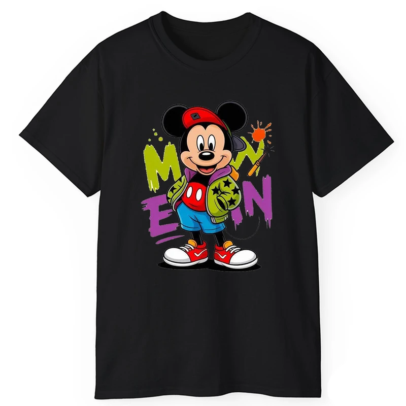 تی‌شرت آستین کوتاه مردانه پاد آفرین مدل میکی خندون کد 2121