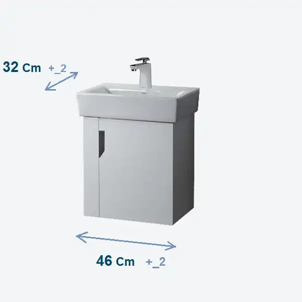 ست کابینت و روشویی آزالیا مدل Atila به همراه آینه