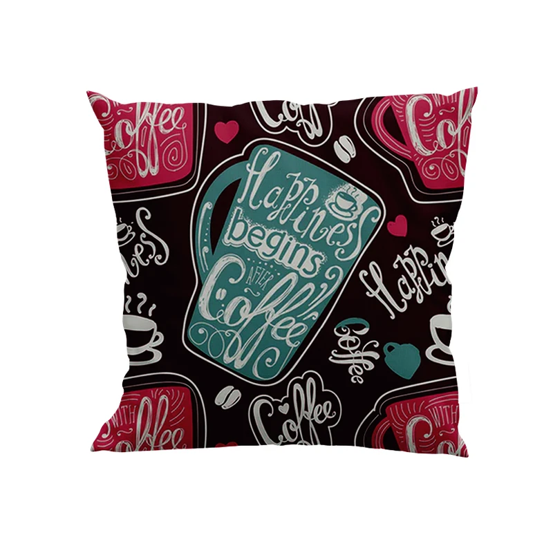 کوسن پاد آفرین مدل قهوه و خوشحالی کد DKK476