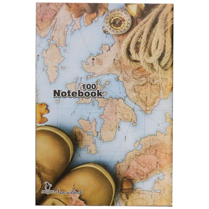 دفتر مشق 100 برگ سرو مدل Map