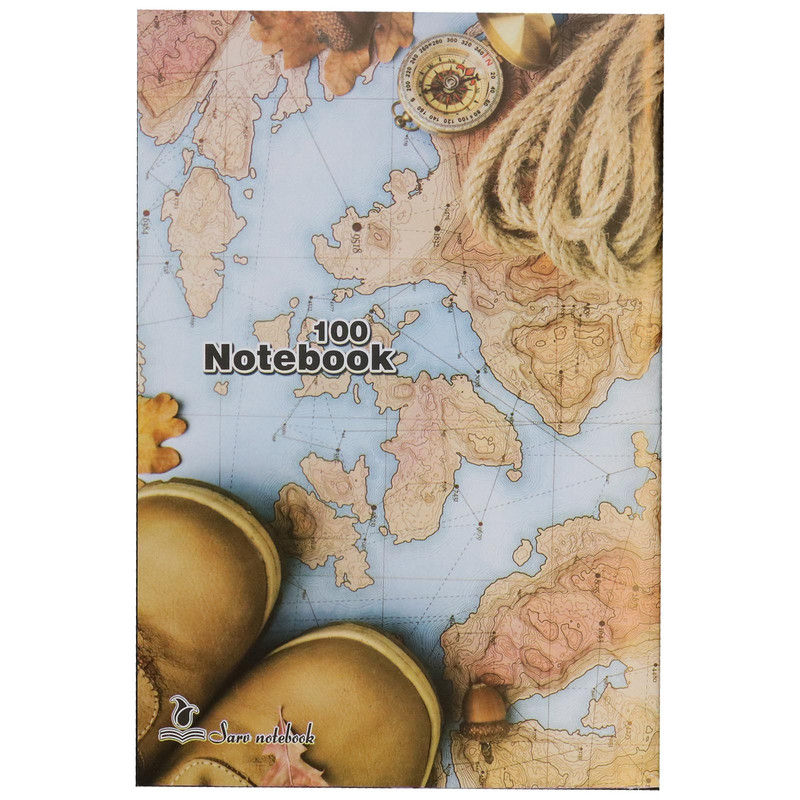 دفتر مشق 100 برگ سرو مدل Map