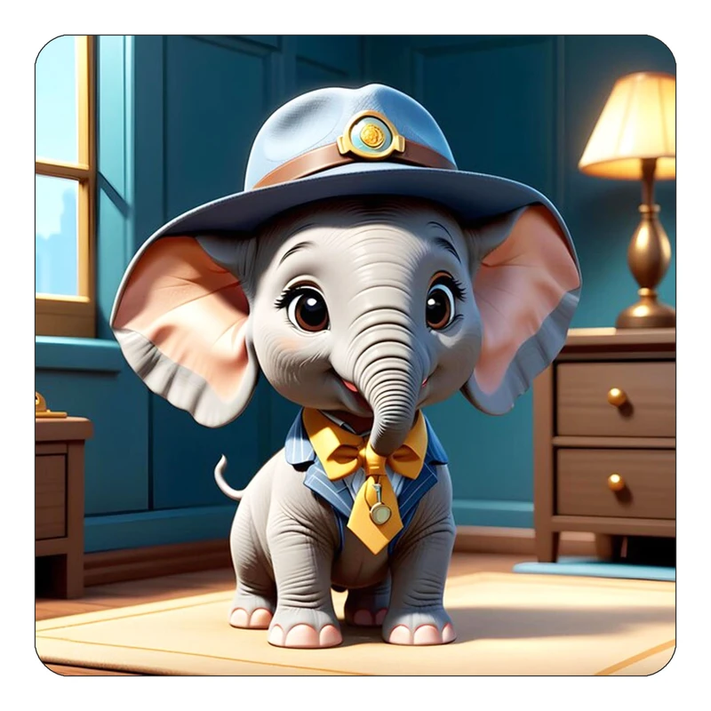 مگنت کاکتی طرح حیوانات کارتونی مدل mp27426