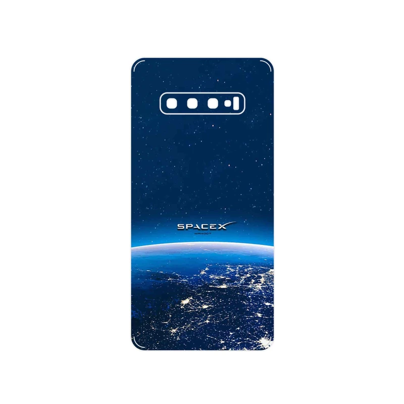 برچسب پوششی ماهوت مدل Space X مناسب برای گوشی موبایل سامسونگ Galaxy S10 Plus