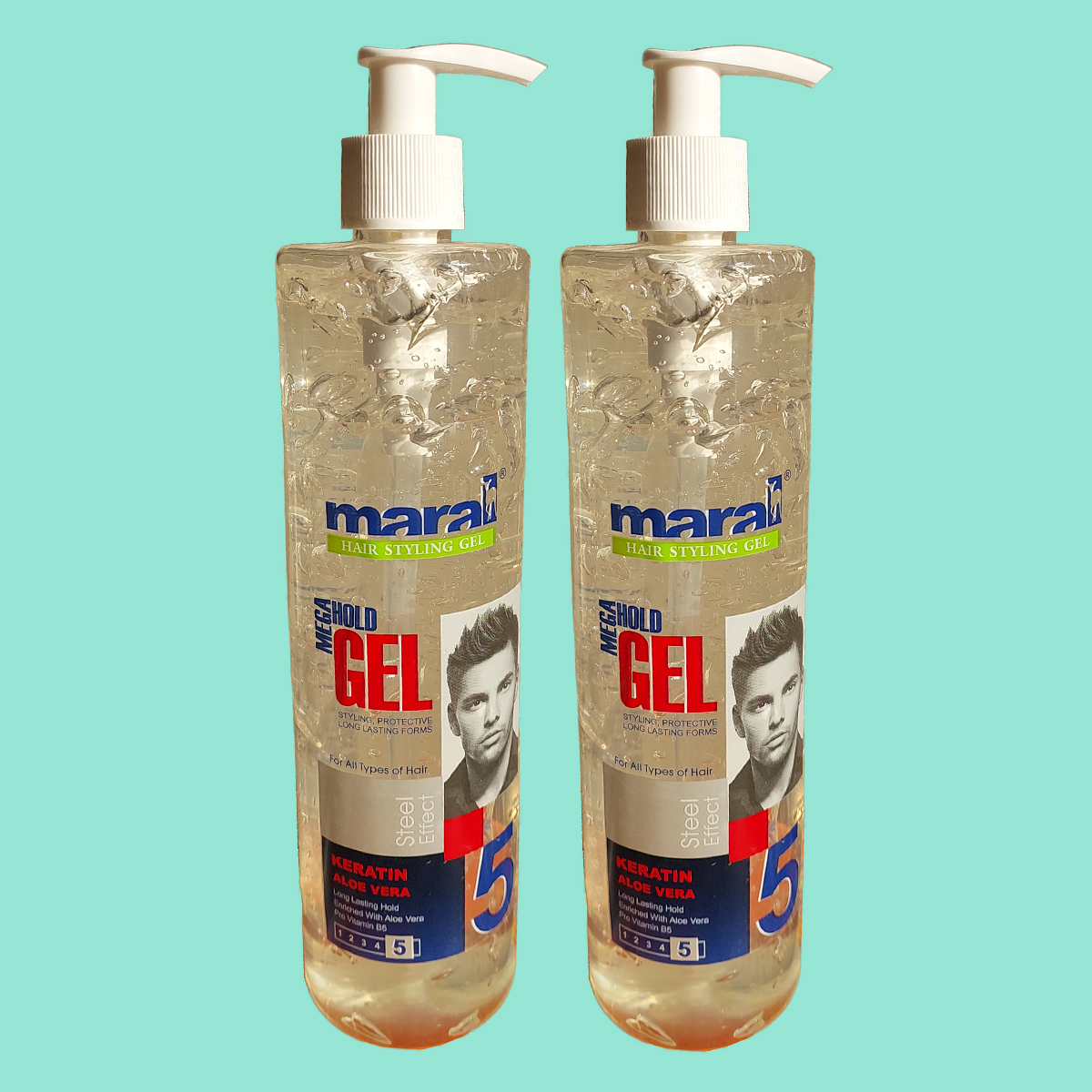 ژل مو مارال مدل W1221 حجم 450 میلی لیتر مجموعه دو عددی