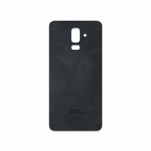 MAHOOT Graphite Buffalo Leather Cover Sticker for Samsung Galaxy J8