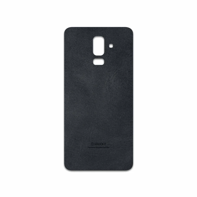 برچسب پوششی ماهوت مدل Graphite Buffalo Leather مناسب برای گوشی موبایل سامسونگ Galaxy J8