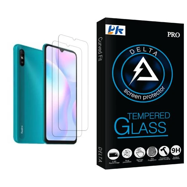 محافظ صفحه نمایش پی کی مدل Delta Glass MIX002 مناسب برای گوشی موبایل شیائومی Redmi 9i بسته دو عددی