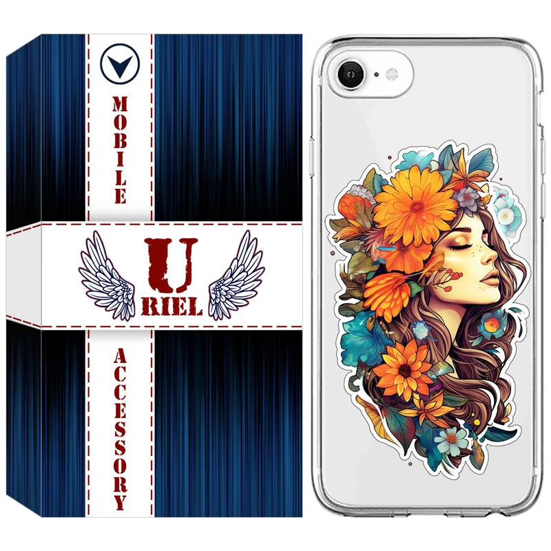 کاور یوریل قاب کد 52 طرح دختر مناسب برای گوشی موبایل اپل iPhone 7 / 8 / SE 2020 / SE 2022